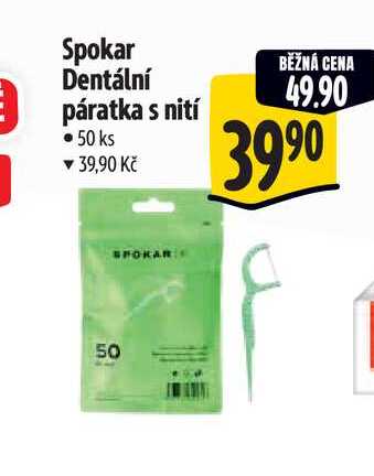 Spokar Dentální páratka s nití  50 ks Albert