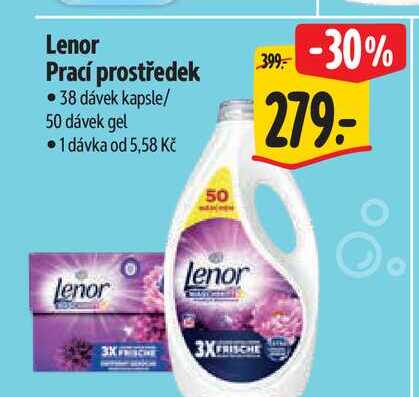 Lenor Prací prostředek 38 dávek kapsle/ 50 dávek gel Albert