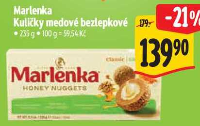 Marlenka Kuličky medové bezlepkové, 235 g