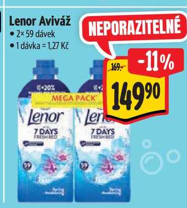 Lenor Aviváž  2×59 dávek Albert