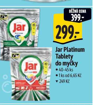 Jar Platinum Tablety do myčky  40-45 ks Albert