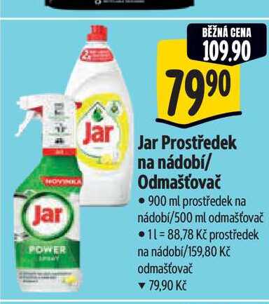 Jar Prostředek na nádobí/ Odmašťovač  900 ml Albert