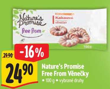 Nature's Promise Free From Věnečky, 100g