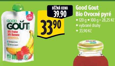 Good Gout Bio Ovocné pyré, 120 g