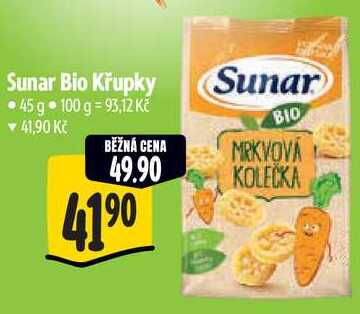 Sunar Bio Křupky, 45 g