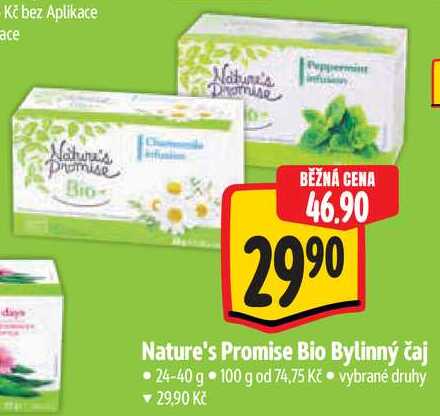 Nature's Promise Bio Bylinný čaj, 24-40 g