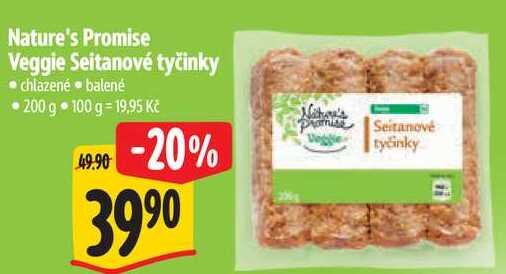 Nature's Promise Veggie Seitanové tyčinky, 200 g 