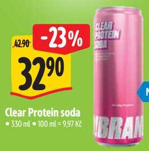 Clear Protein soda, 330 ml