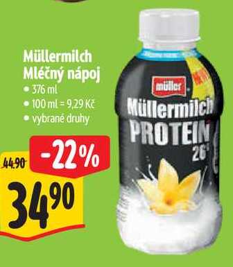 Müllermilch Mléčný nápoj, 376 ml