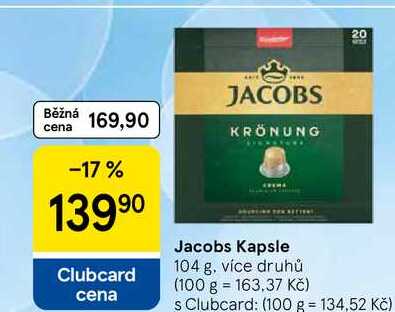 Jacobs Kapsle, 104 g, více druhů