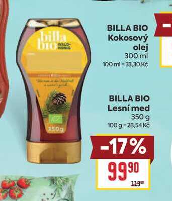 BILLA BIO Lesní med 350 g