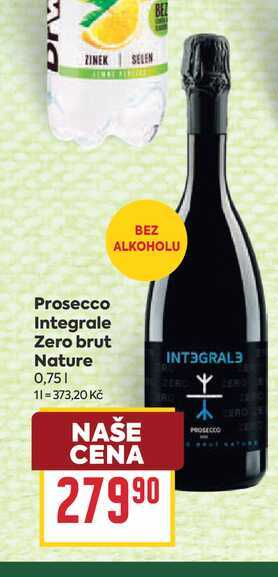 Prosecco Integrale Zero brut Nature 0,75l