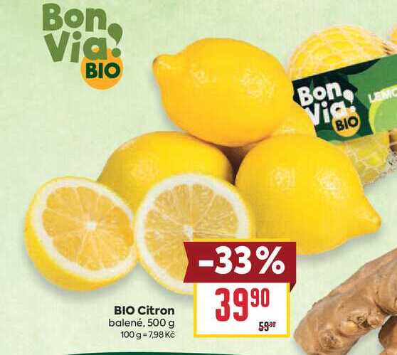 BIO Citron balené, 500 g 