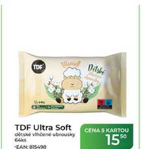 TDF Ultra Soft dětské vlhčené ubrousky 64ks Tamda Foods