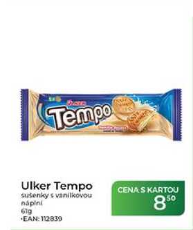Ulker Tempo sušenky s vanilkovou náplni 61 g