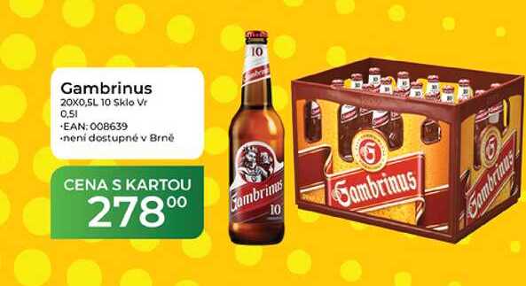 Gambrinus 20X0,5L