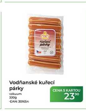 Vodňanské kuřecí párky vakuum 330 g
