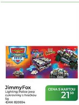 JimmyFox Lighting Police jeep cukrovinky s hračkou 5g Tamda Foods