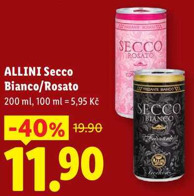 ALLINI Secco Bianco/Rosato, 200 ml