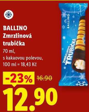 BALLINO Zmrzlinová trubička, 70 ml 