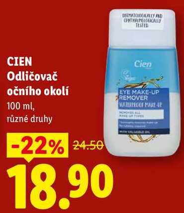 CIEN Odličovač očního okolí, 100 ml