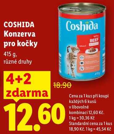 COSHIDA Konzerva pro kočky, 415 g