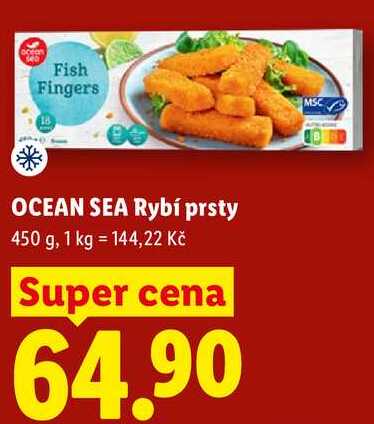 OCEAN SEA Rybí prsty, 450 g