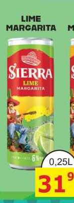 SIERRA LIME MARGARITA 6% 0,25L