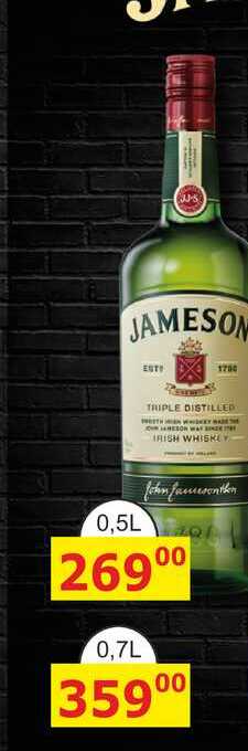Jameson whisky 0,5l 0.5l