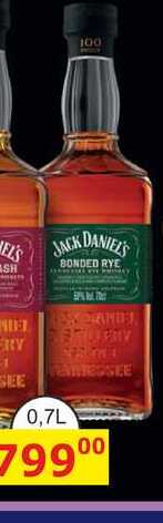 JACK DANIEL'S BONDED RYE 0,7L