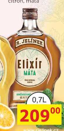 R. JELÍNEK Elixir Máta 0,7l 14,7%