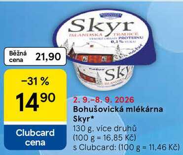 Bohušovická mlékárna Skyr, 130 g