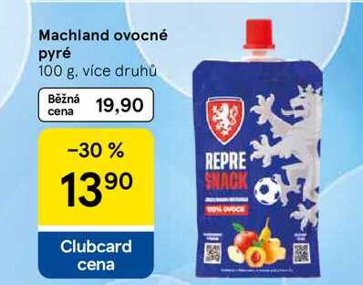 Machland ovocné pyré, 100 g, více druhů Tesco