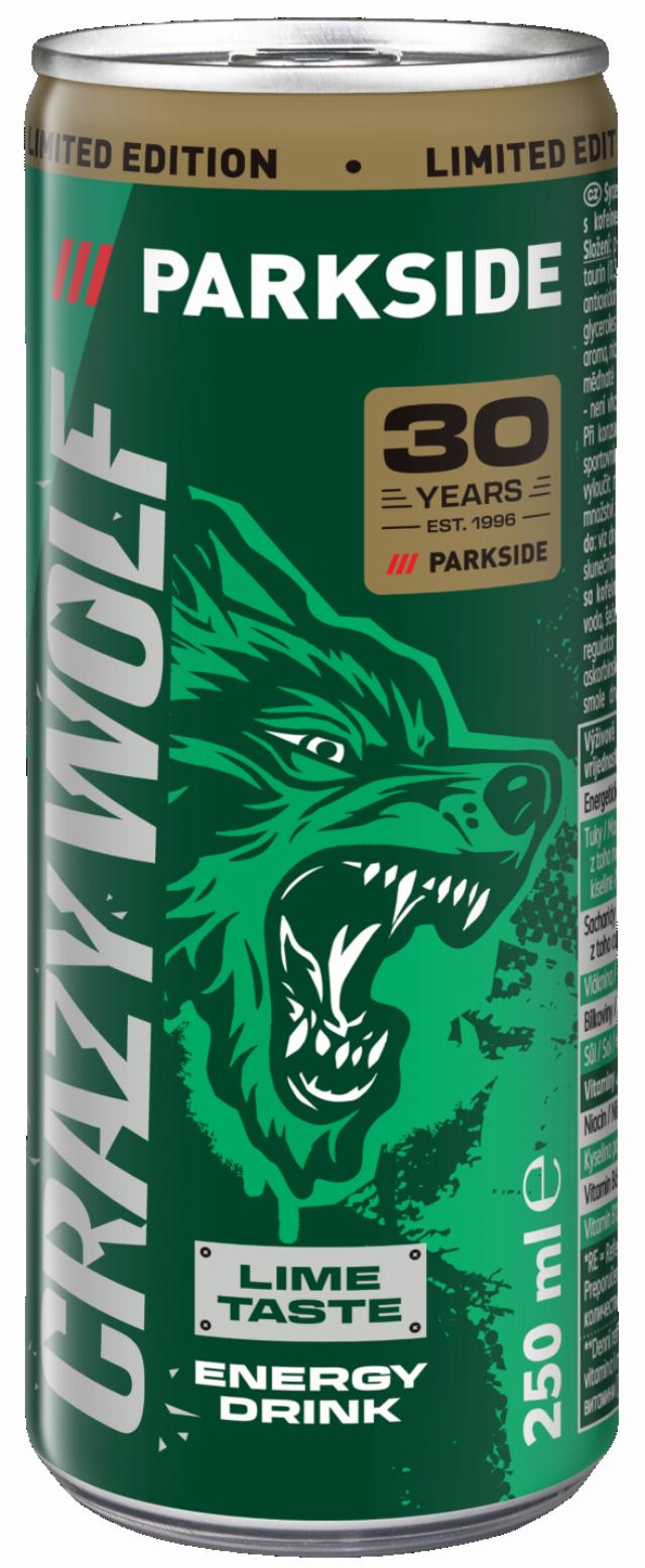 Crazy Wolf Parkside Energetický nápoj příchuť limetka