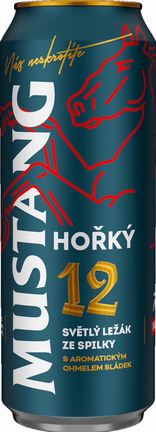 Mustang hořký Pivo světlý ležák v akci