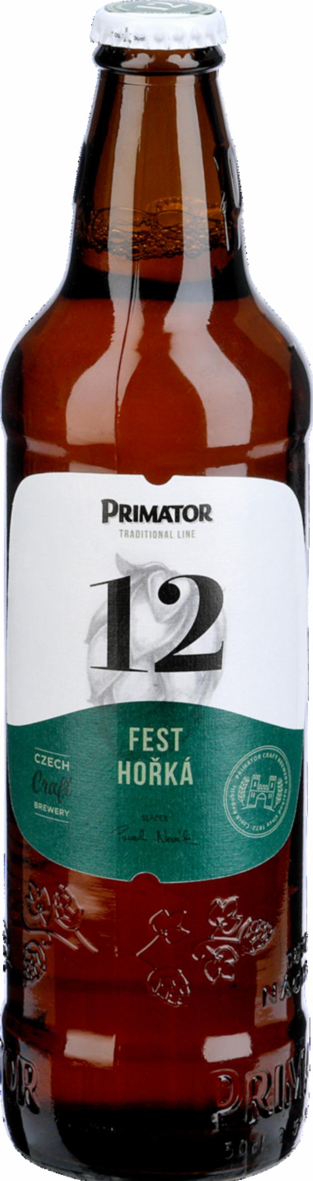 PRIMÁTOR 12 Fest hořká Pivo Světlý ležák