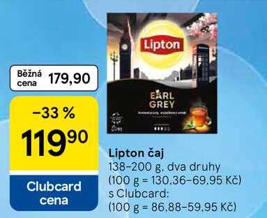 Lipton čaj, 138-200 g
