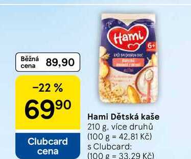 Hami Dětská kaše, 210 g