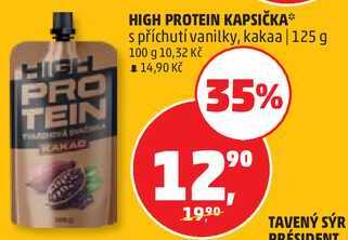 HIGH PROTEIN KAPSIČKA s příchutí vanilky, kakaa, 125 g