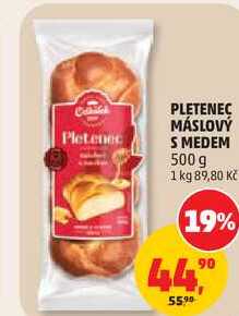 PLETENEC MÁSLOVÝ S MEDEM, 500 g