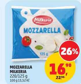 MOZZARELLA MILKERIA, 220/125 g
