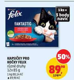 KAPSIČKY PRO KOČKY FELIX různé druhy, 12x85 g