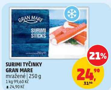 SURIMI TYČINKY GRAN MARE mražené, 250 g