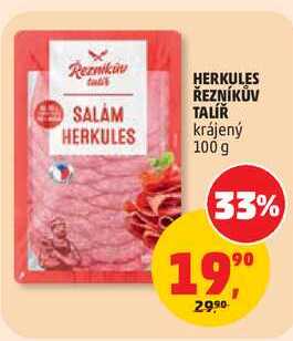 HERKULES ŘEZNÍKŮV TALÍŘ krájený, 100 g