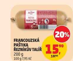 FRANCOUZSKÁ PAŠTIKA ŘEZNÍKŮV TALÍŘ, 200 g