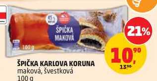 ŠPIČKA KARLOVA KORUNA maková, 100g