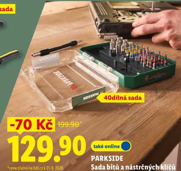 PARKSIDE Sada bitů a nástrčných klíčů