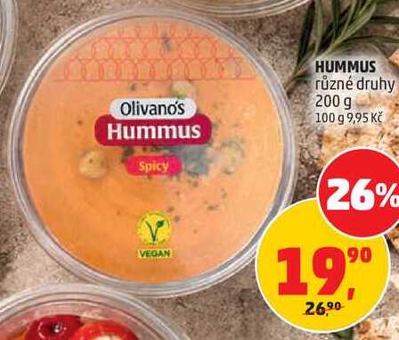 HUMMUS různé druhy, 200 g