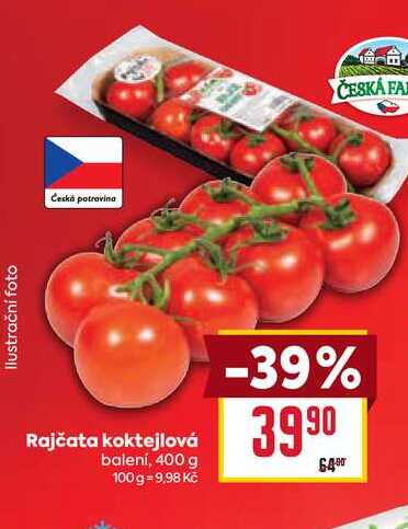 Rajčata koktejlová balení, 400 g
