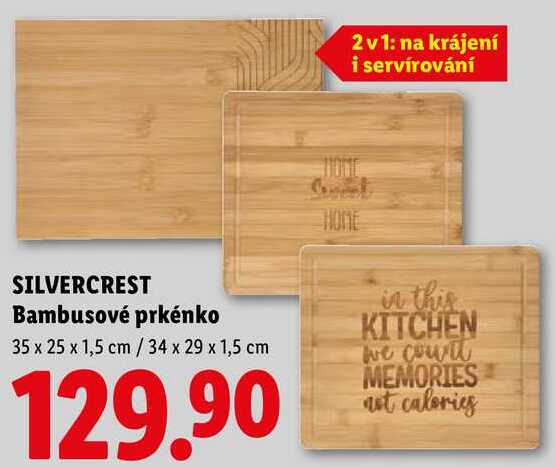 SILVERCREST Bambusové prkénko